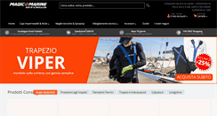 Desktop Screenshot of magicmarineshop.it